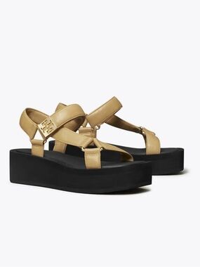 Tory Burch mellow Tan Platform Sport
